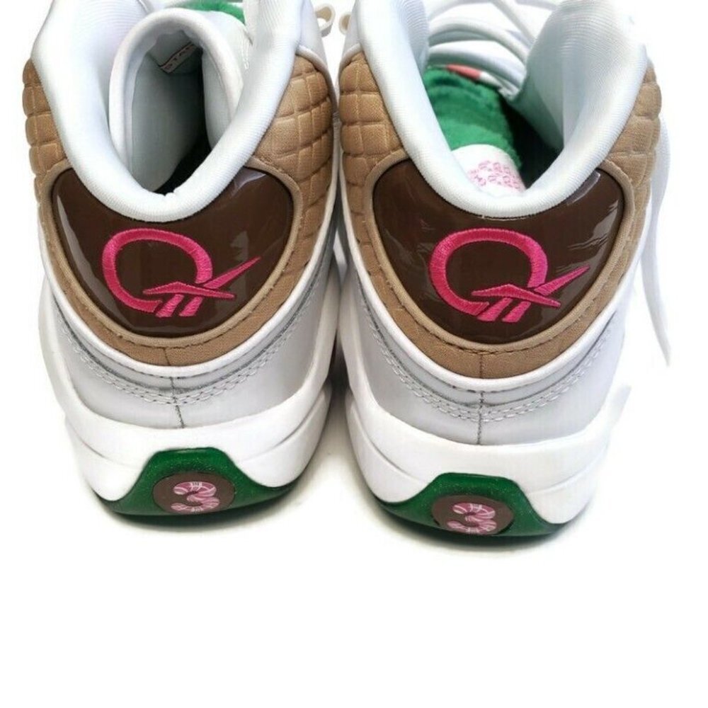 Reebok Size 4.5 Question Mid Candy Land x Hasbro Iverson Rainbow Trail GZ0081 - Picture 8 of 9
